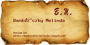 Benkóczky Melinda névjegykártya